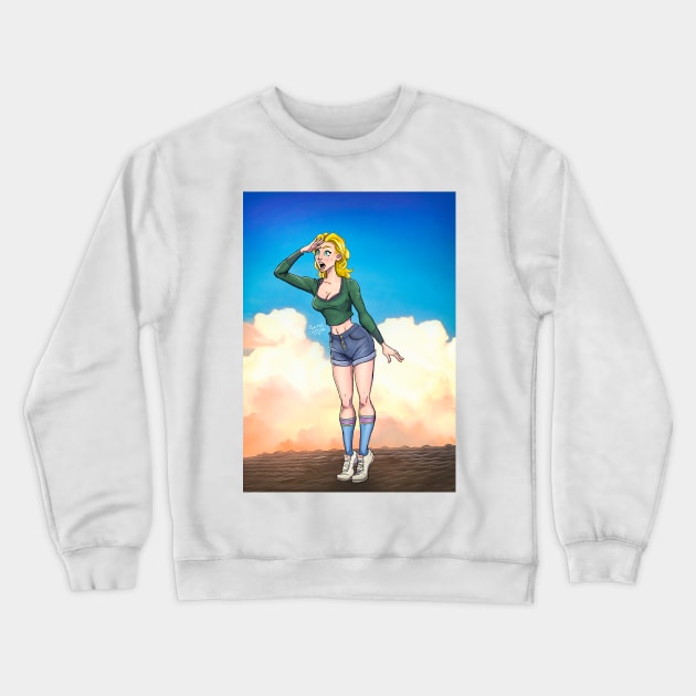 Look girl Crewneck Sweatshirt by noturnastudios